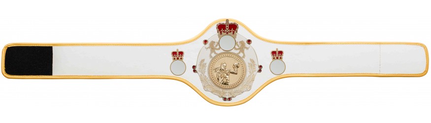 QUEENSBURY PRO LEATHER FEMALE BOXING CHAMPIONSHIP BELT - QUEEN/W/G/FEMBOXG - 10+ COLOURS